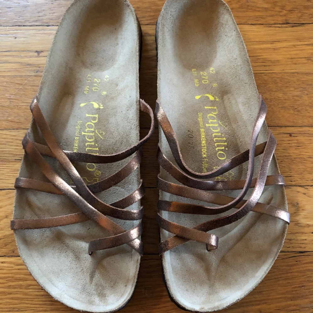Birkenstock Papillio Bronze Strappy Sandals